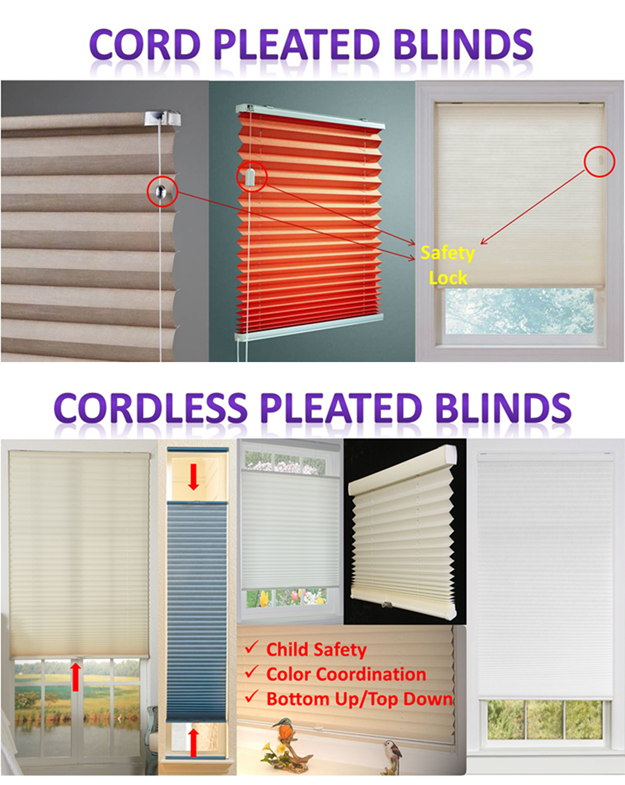 Cream Fabric Pleated Shades Cream Fabric Pleated Shades